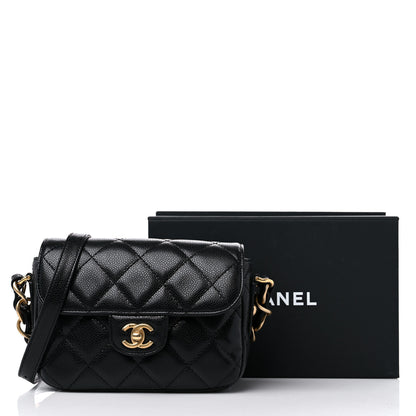 Chanel Caviar Quilted Mini Chain Flap Black 11 of 11