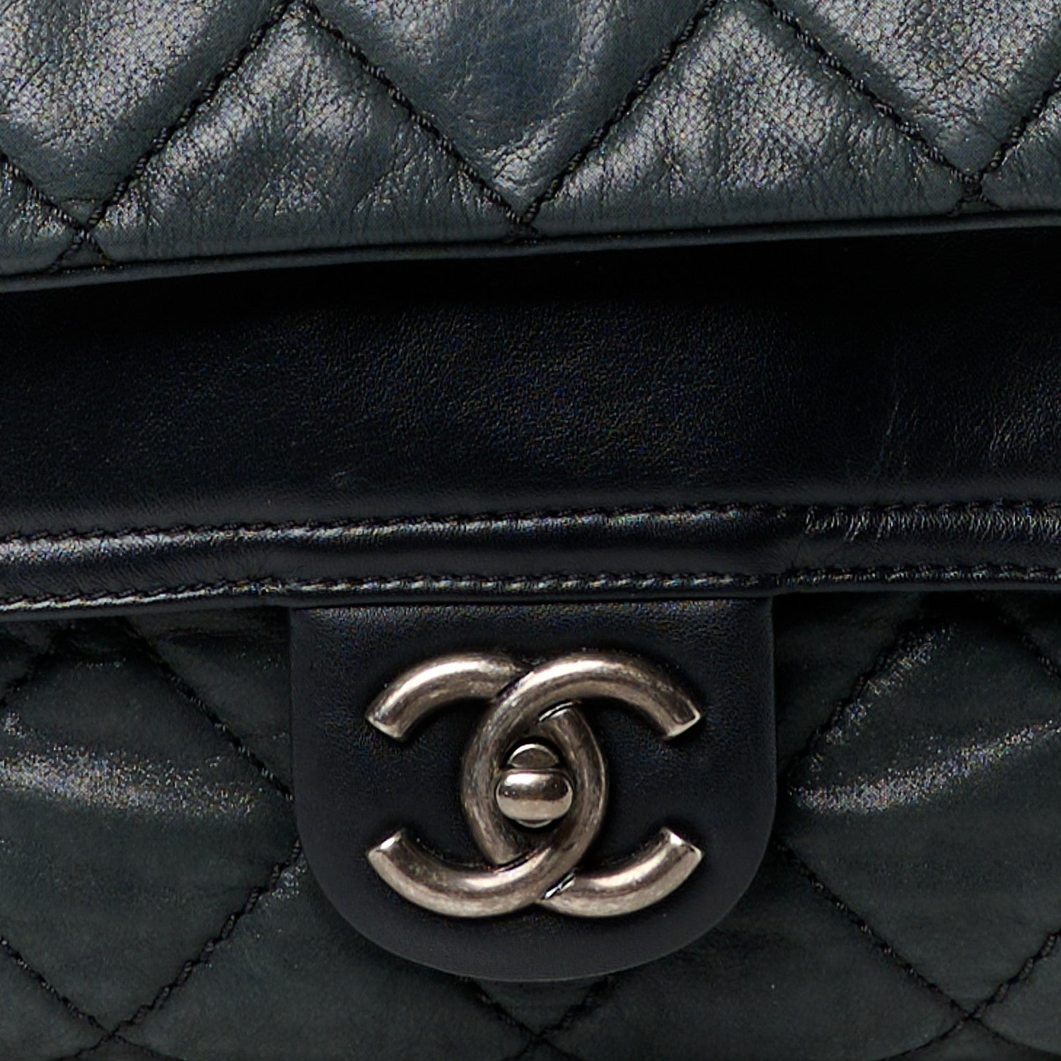 Chanel Iridescent Calfskin Jumbo In the Mix Double Flap Black 10 of 12