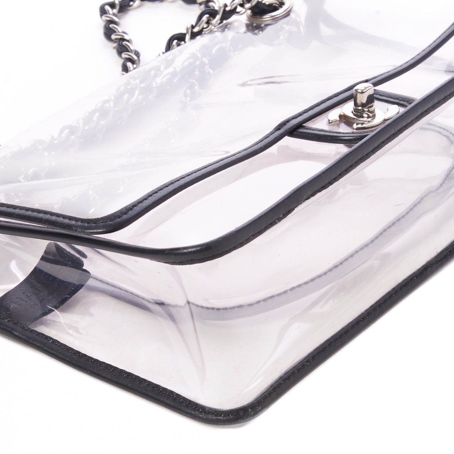 Lambskin Vinyl Large Naked Flap Black