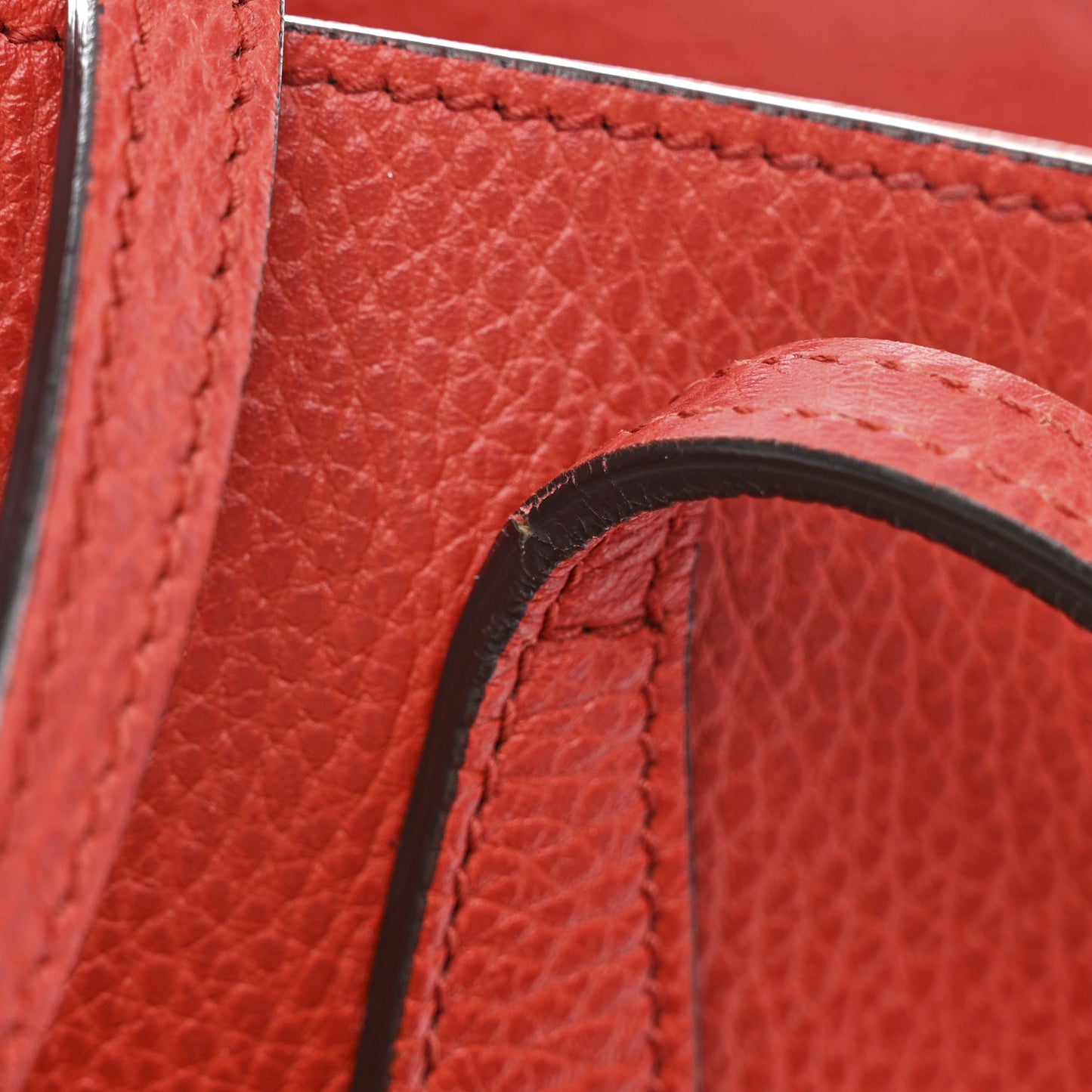 Dollar Calfskin Medium Swing Tote Red