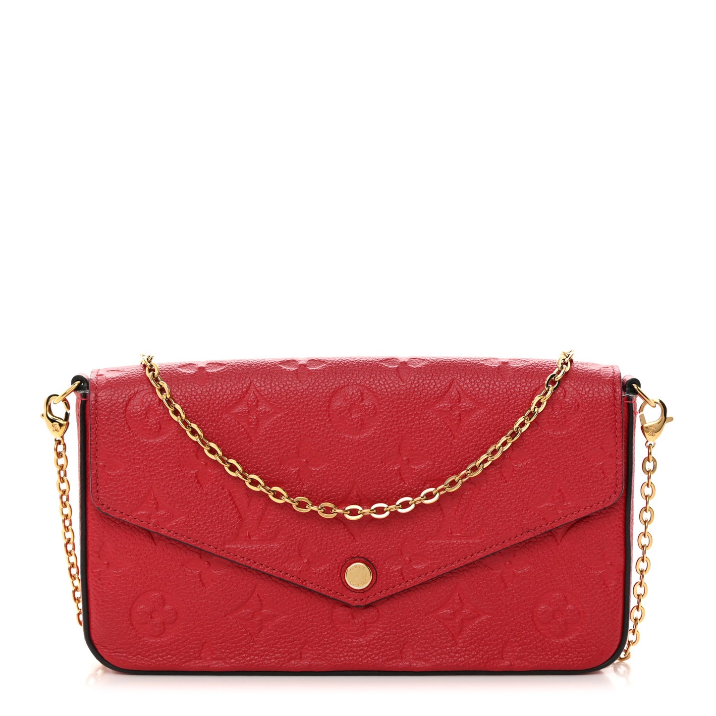 Empreinte Pochette Felicie Chain Wallet Scarlet