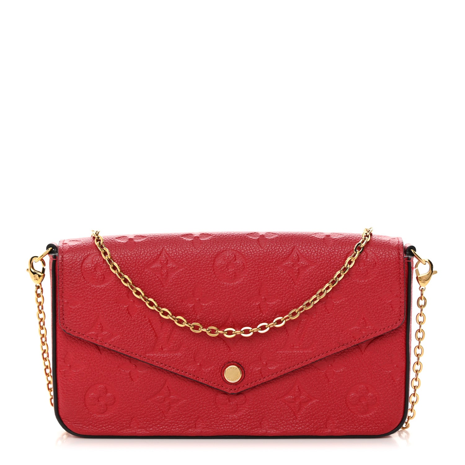 Louis Vuitton Empreinte Pochette Felicie Chain Wallet Scarlet 1 of 12