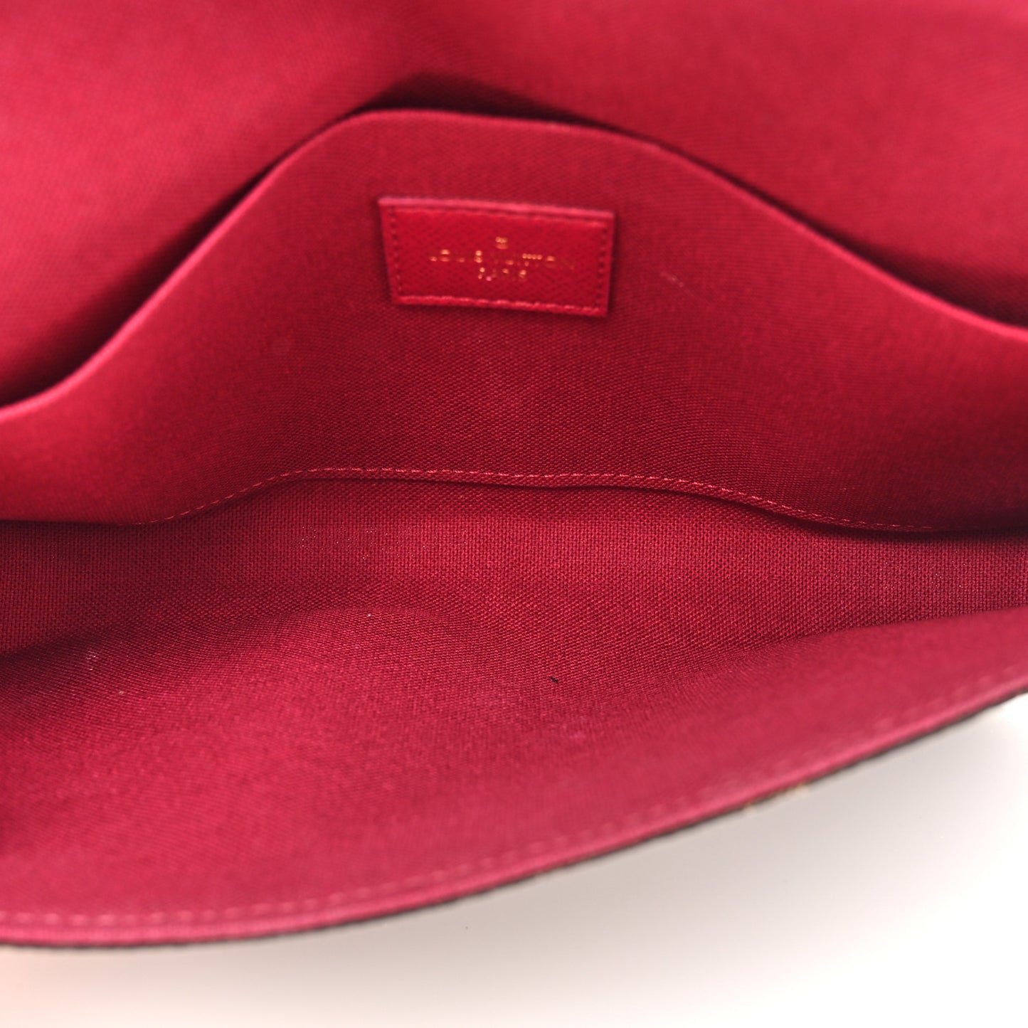 Monogram Pochette Felicie Chain Wallet Fuchsia