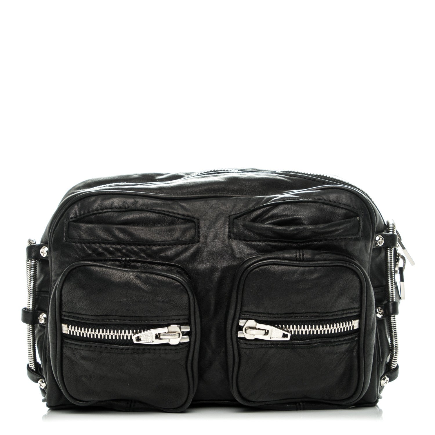 Alexander Wang Washed Lambskin Brenda Chain Black 1 of 8