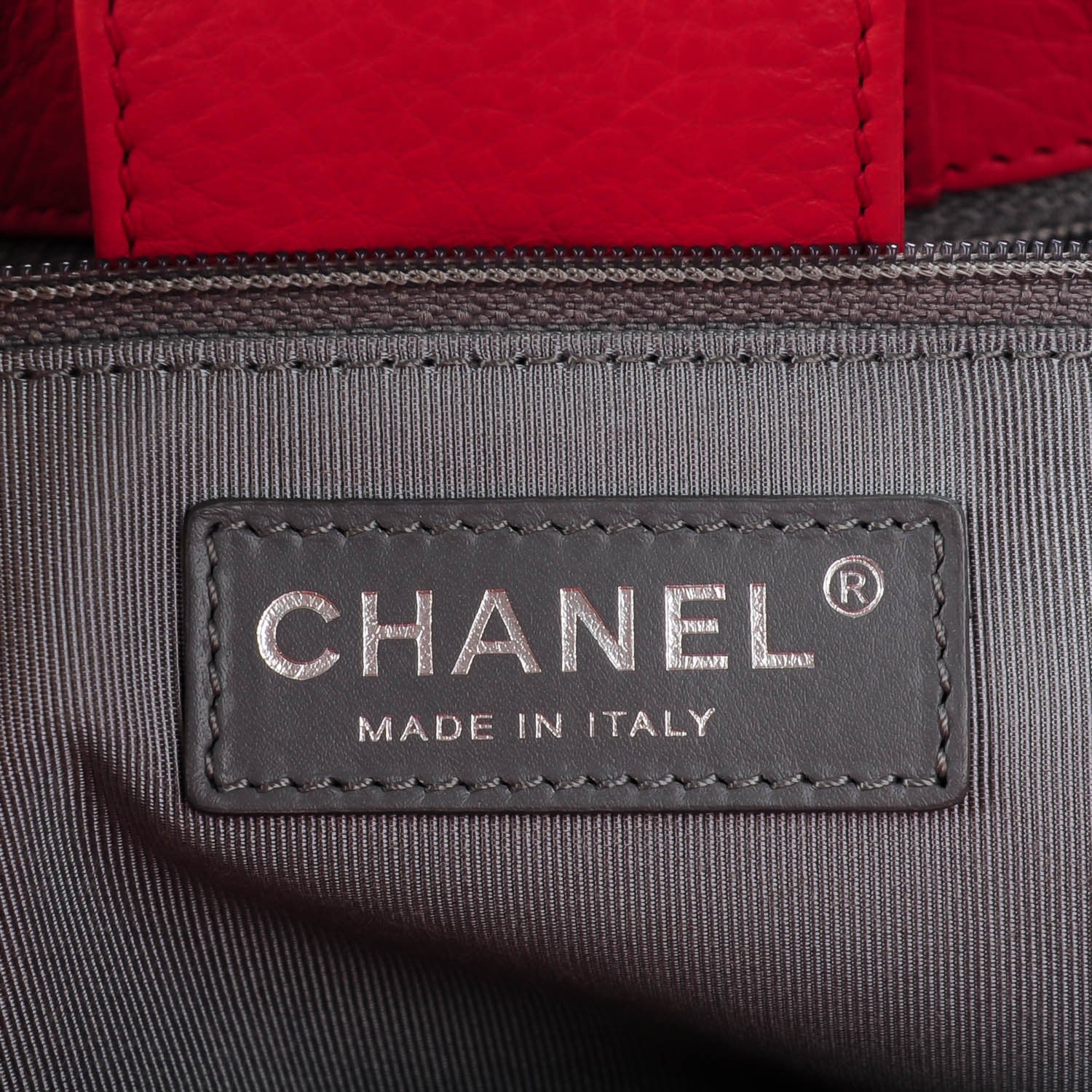 Chanel Calfskin Cerf Executive Shopper Tote Coral 6 of 7