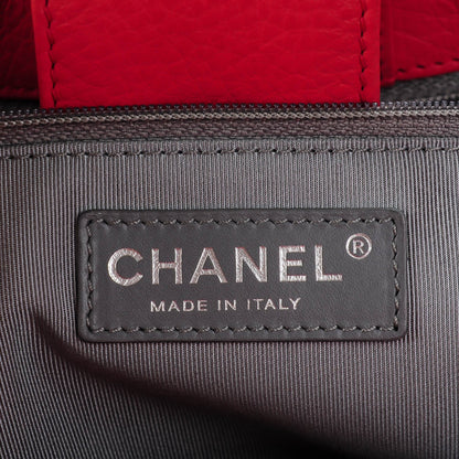 Chanel Calfskin Cerf Executive Shopper Tote Coral 6 of 7