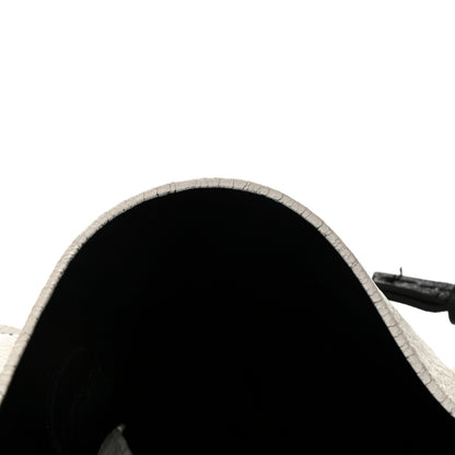 Balenciaga Calfskin Logo Strap Small Everyday Tote White Black 12 of 14