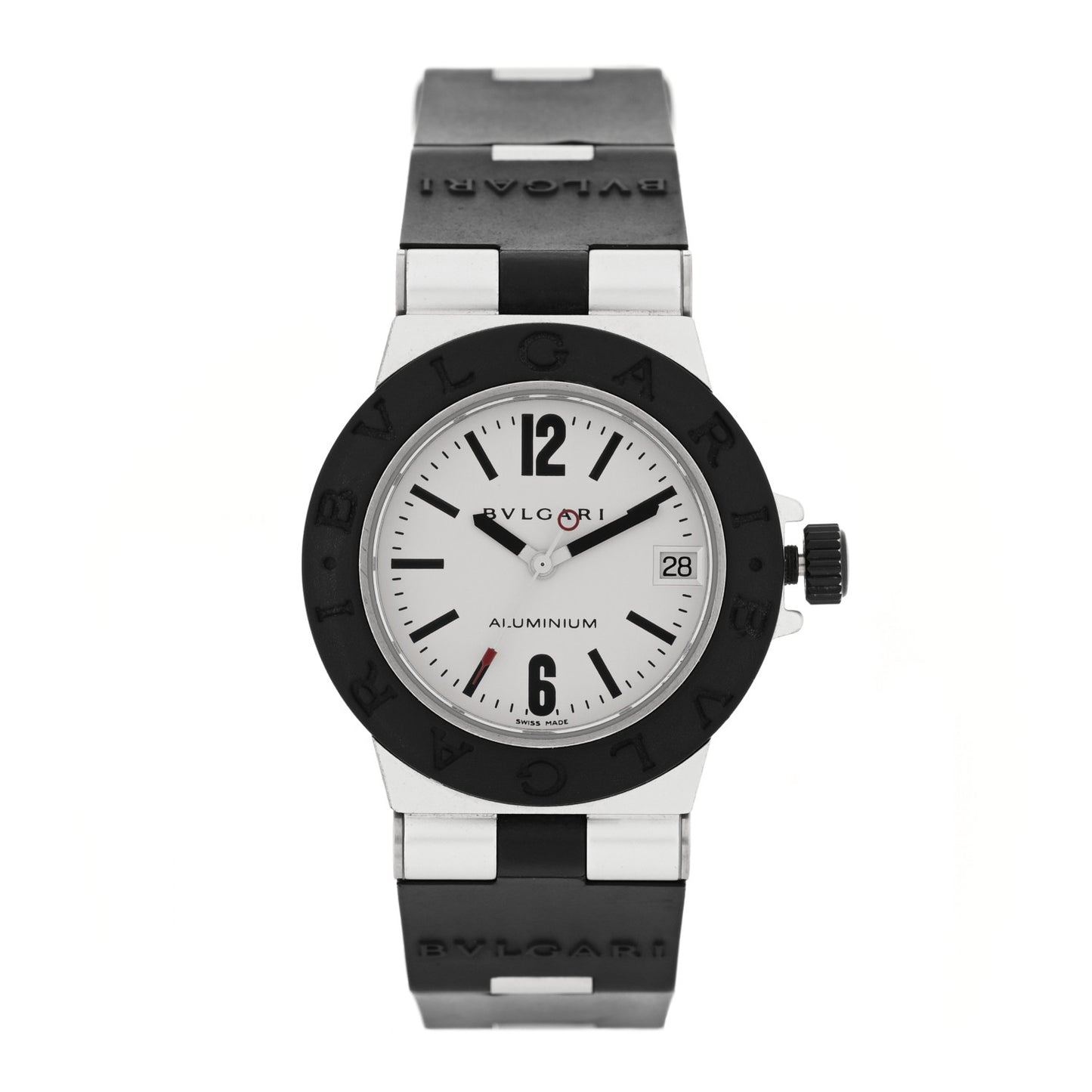 Aluminum Rubber 32mm Diagono Quartz Watch