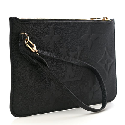 Louis Vuitton Empreinte Monogram Giant Neverfull MM Pochette Black 3 of 8