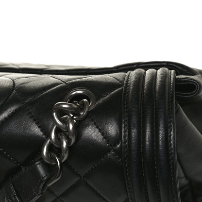 Chanel Lambskin Quilted Large Antik Boy Flap Black 13 of 19