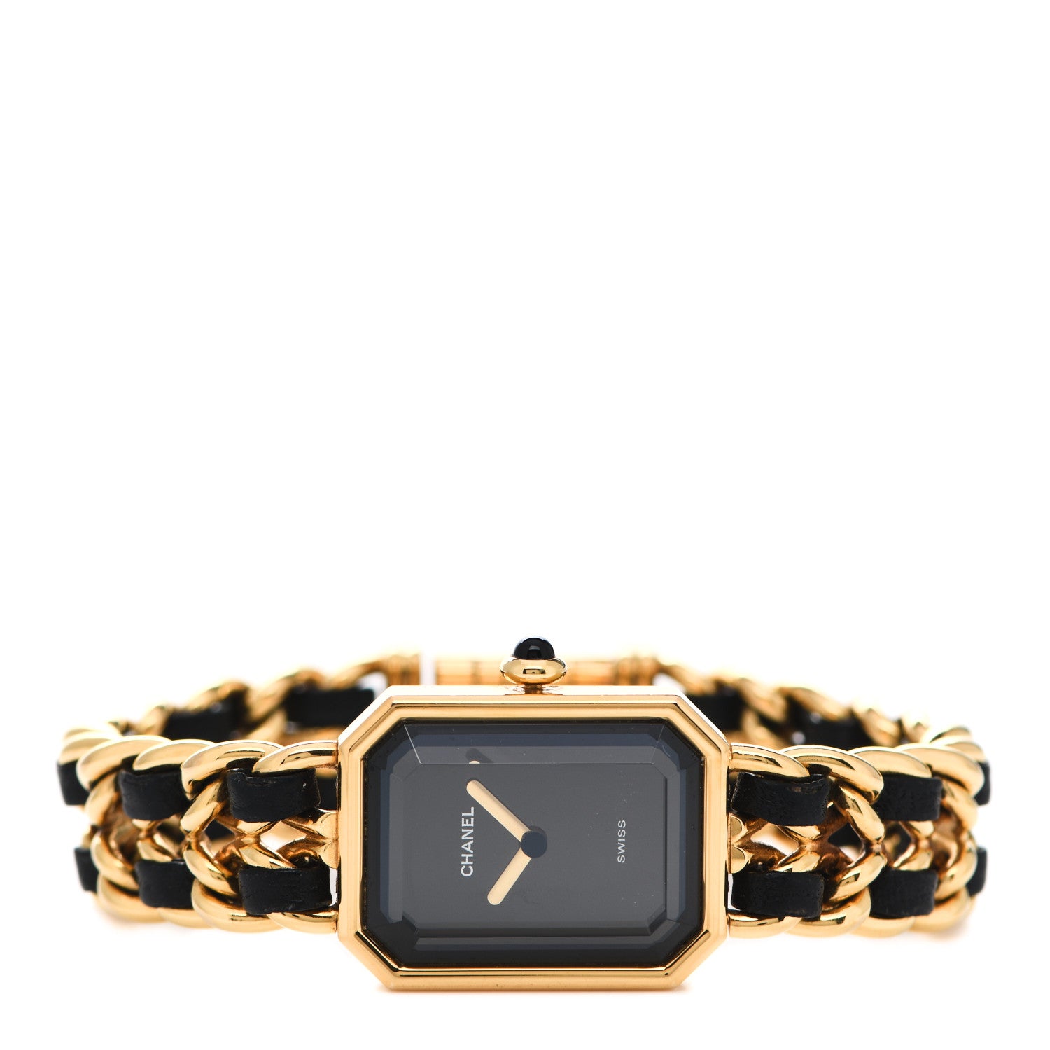 Chanel Stainless Steel Lambskin 20mm Chain Premiere Quartz Watch Gold M 2 of 5