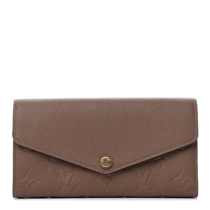 Louis Vuitton Empreinte Sarah Wallet NM Taupe Glace 1 of 8