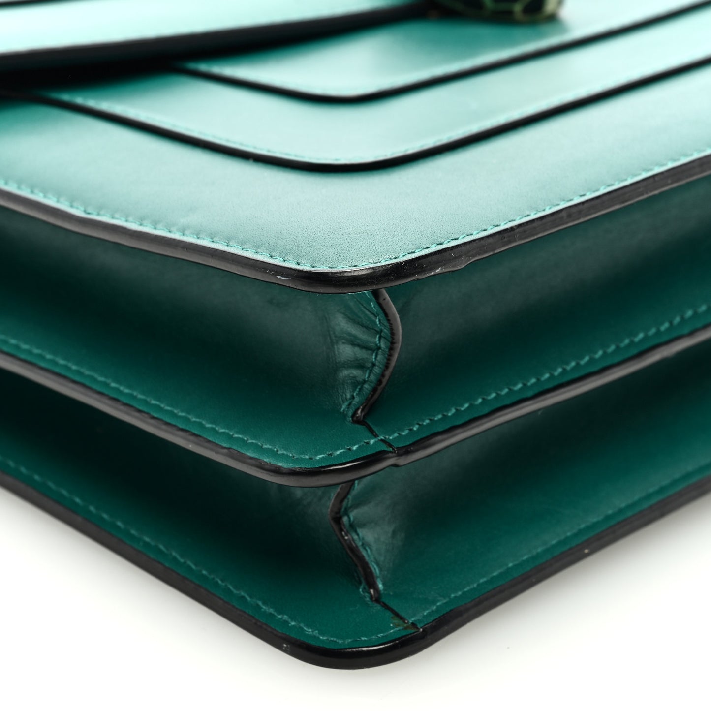 Calfskin Serpenti Forever Shoulder Bag Emerald Green