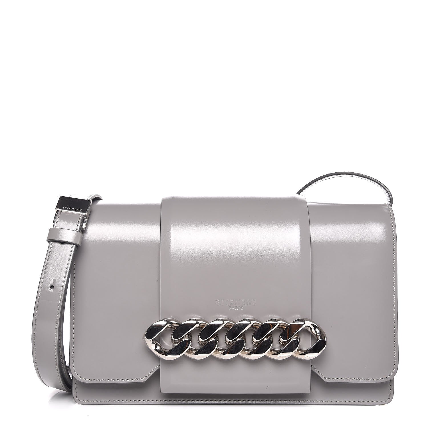 Givenchy Calfskin Infinity Flap Bag Pearl Grey 1 of 7