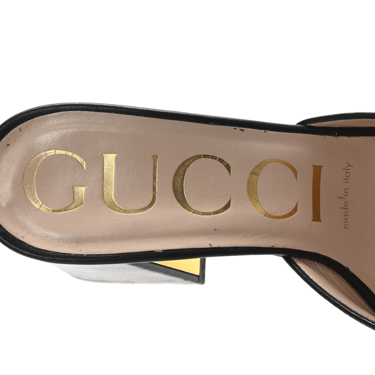 Gucci Nappa Horsebit 75mm Slide Sandals 35 Black 8 of 10