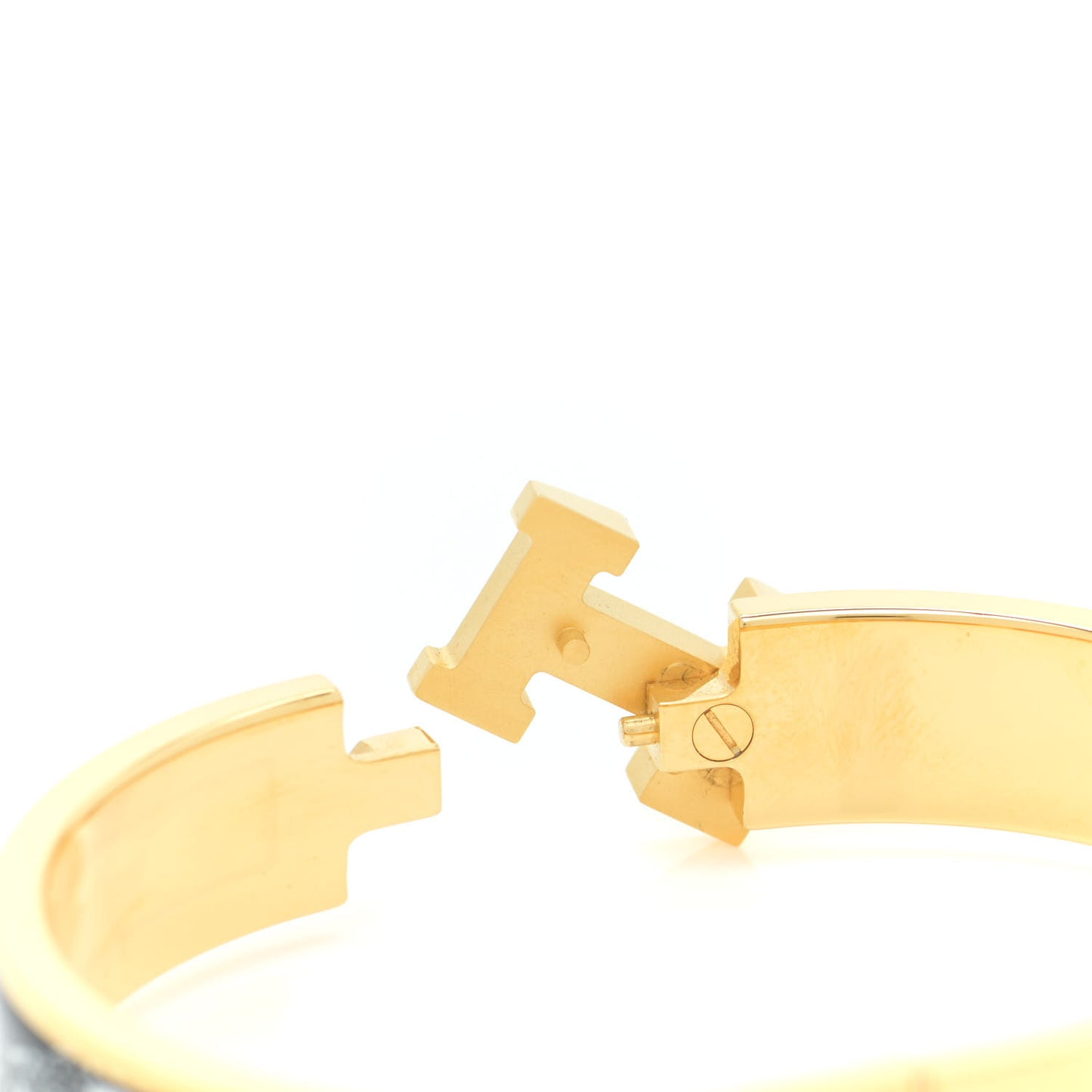 Enamel Narrow Print Guepards Clic Clac H Bracelet PM Positif Negatif