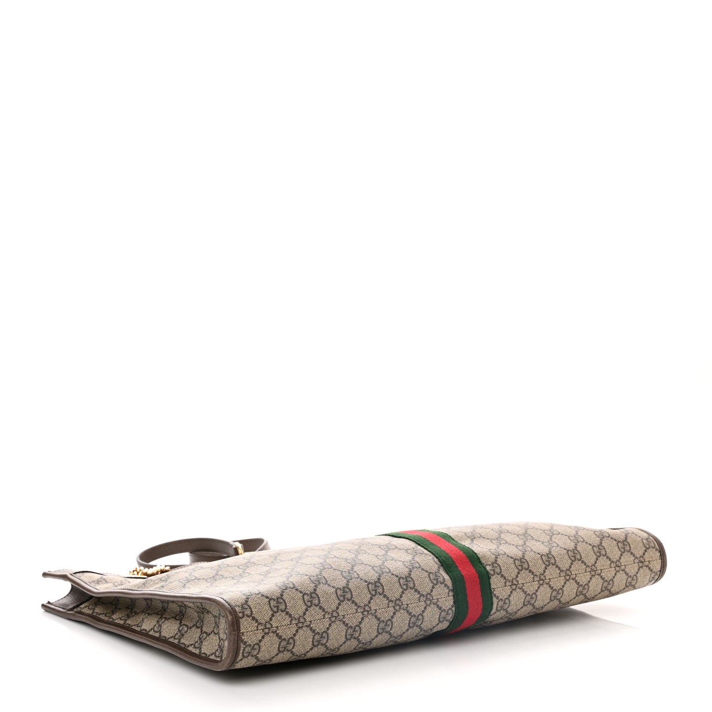 GG Supreme Monogram Large Rajah Chain Tote Beige New Acero