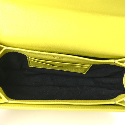 Tom Ford Grained Calfskin Padlock Crossbody Bag Yellow 5 of 8