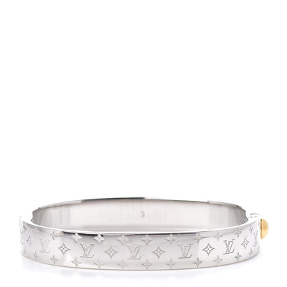 Louis Vuitton Palladium Monogram Nanogram Cuff S 3 of 5