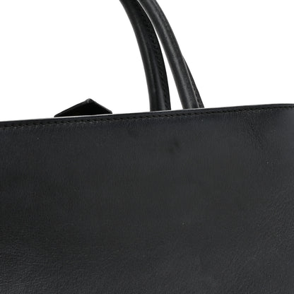 Fendi Vitello Dolce Century Petite 2Jours Tote Black Carbone 13 of 14