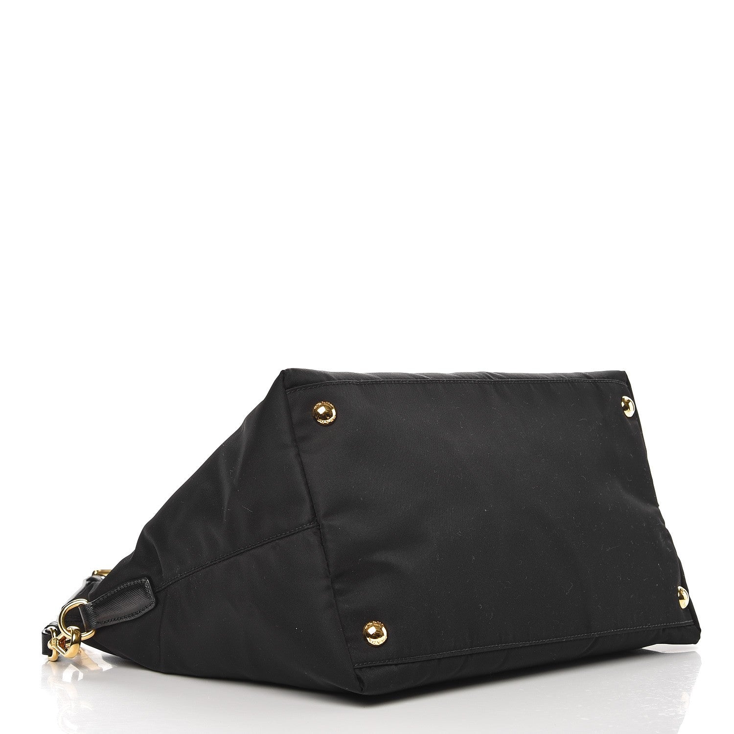 Prada Saffiano Tessuto Nylon Tote Nero Black 4 of 7