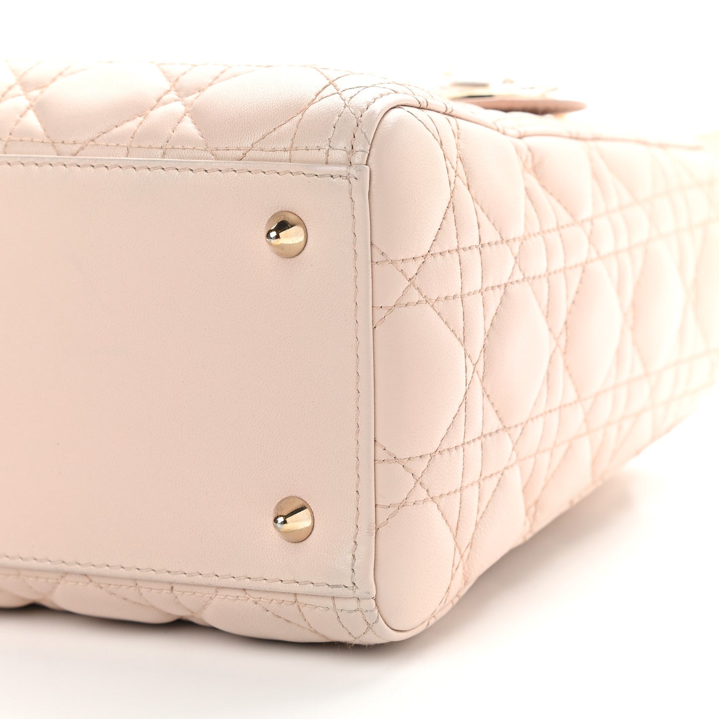 Lambskin Cannage Medium Lady Dior Light Pink