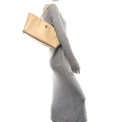 Chanel Calfskin Archetype Small Shopping Tote Beige 2 of 11