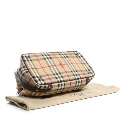 Burberry Haymarket Check Buckle Satchel 4 of 8
