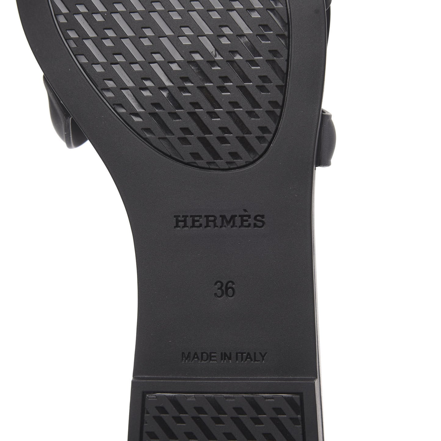 Rubber Aloha Sandals 36 Black