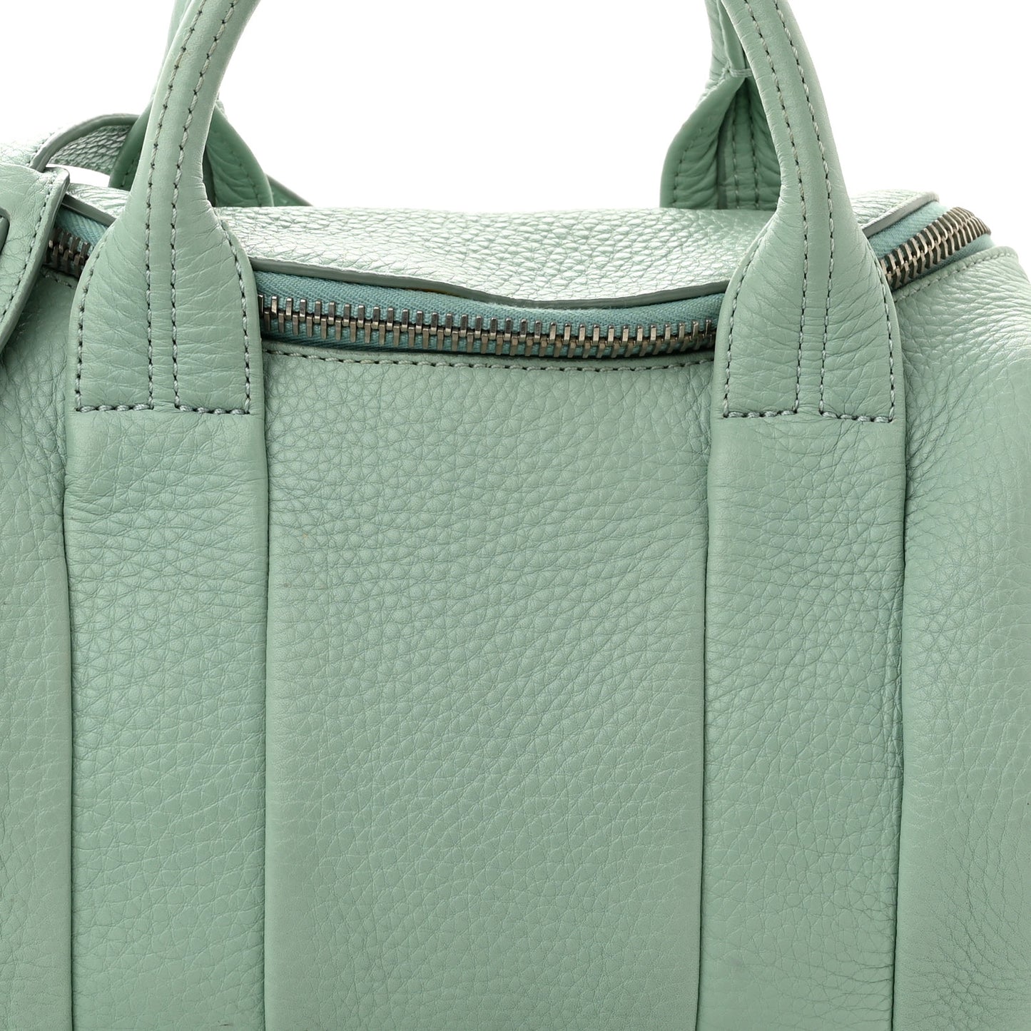 Pebbled Lambskin Mini Rockie Peppermint Silver Hardware