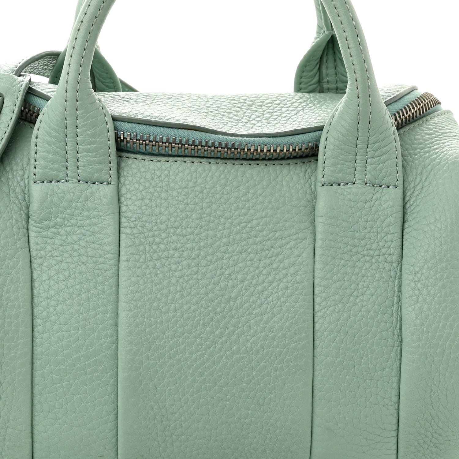 Alexander Wang Pebbled Lambskin Mini Rockie Peppermint Silver Hardware 7 of 13