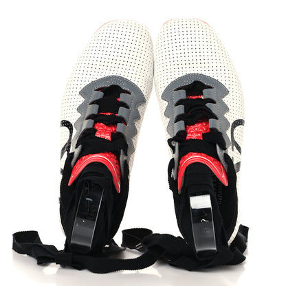 Valentino Garavani Nappa Perforated Womens Chromathon Sneakers 35 White Grey Red 2 of 8