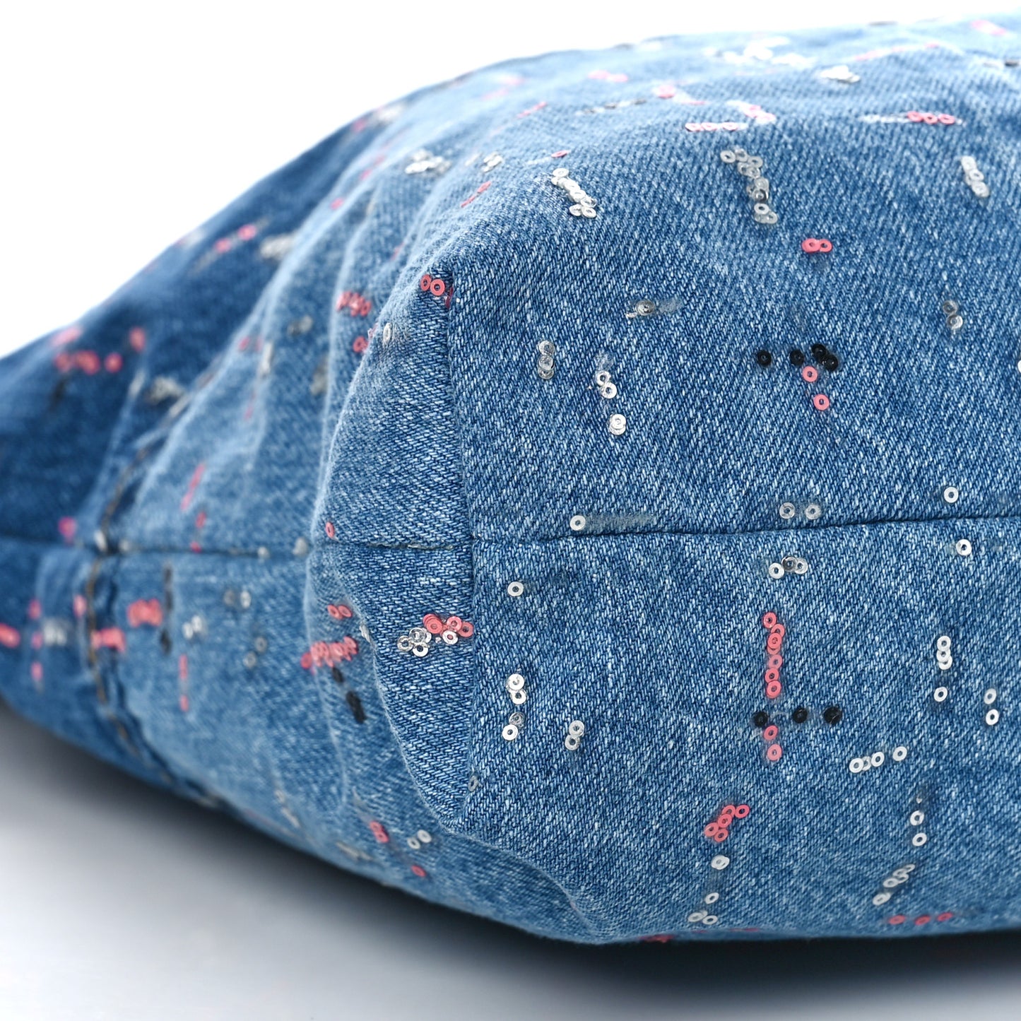 Denim Sequin Chanel 22 Blue