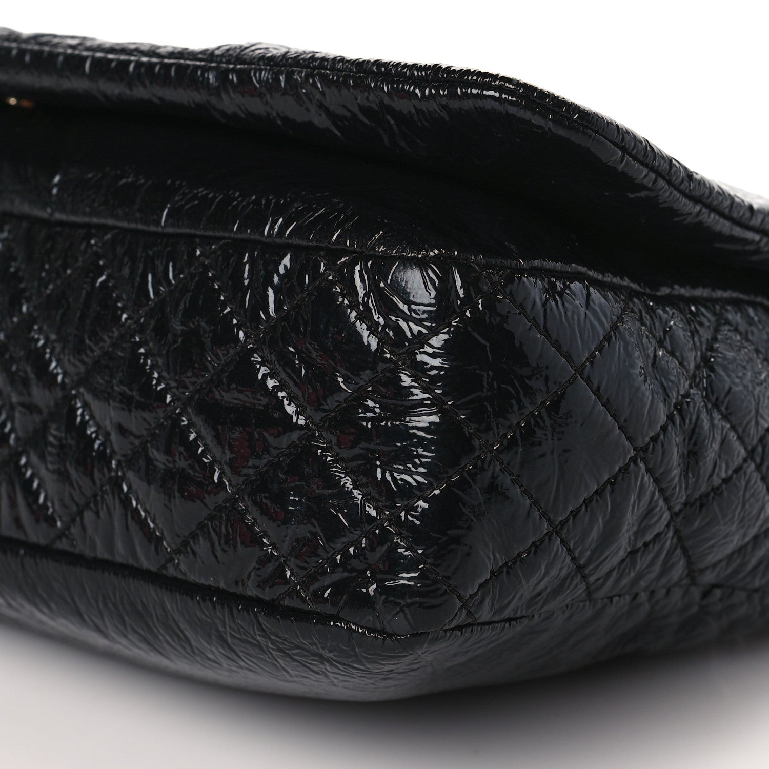 Chanel Vinyl Medium Rock and Chain Flap Black 9 of 10