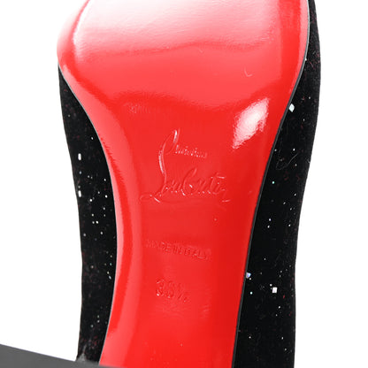 Christian Louboutin Velvet Galactica Moulamax 85 Booties 36.5 Black 7 of 8
