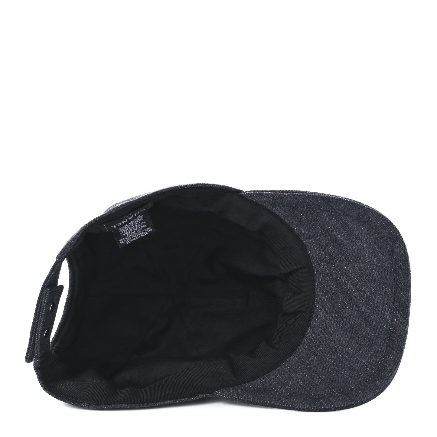 Cotton Sequin CC Cap Hat Black