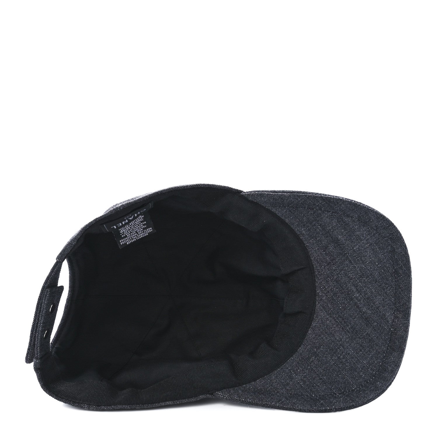Chanel Cotton Sequin CC Cap Hat Black 6 of 7