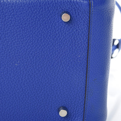 Hermes Taurillon Clemence Lindy 34 Bleu Electrique 13 of 14