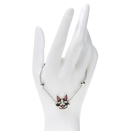 Gucci Sterling Silver Black Spinel Enamel Bosco Bracelet 2 of 5