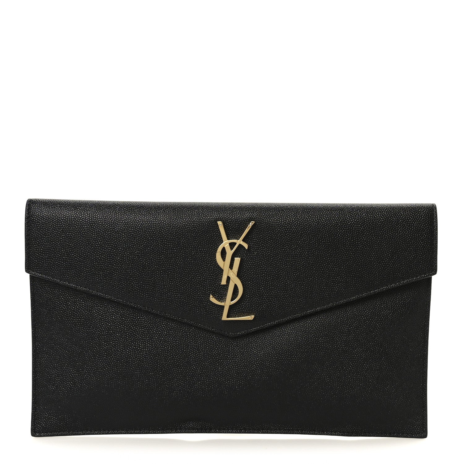 Saint Laurent Grain De Poudre Uptown Pouch Black 1 of 8