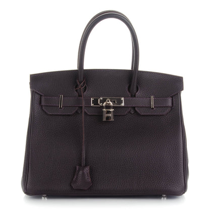 Hermes Taurillon Clemence Birkin 30 Raisin 1 of 25