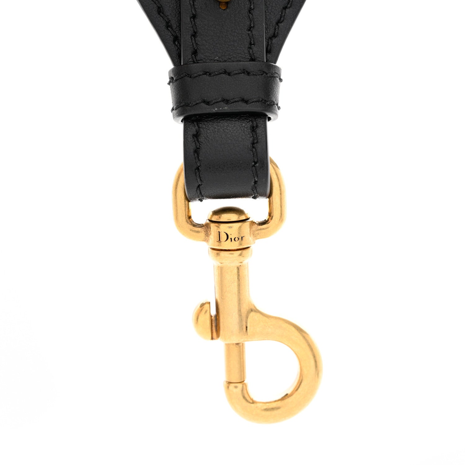 Christian Dior Canvas Embroidered Shoulder Strap Blue 3 of 4