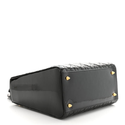 Christian Dior Patent Cannage Medium Lady Dior Black 4 of 14