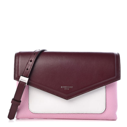 Givenchy Calfskin Duetto Crossbody Bag Burgundy Pink 1 of 6