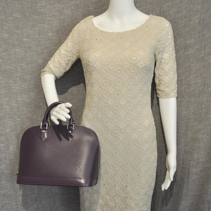 Louis Vuitton Epi Alma Cassis Purple 2 of 8