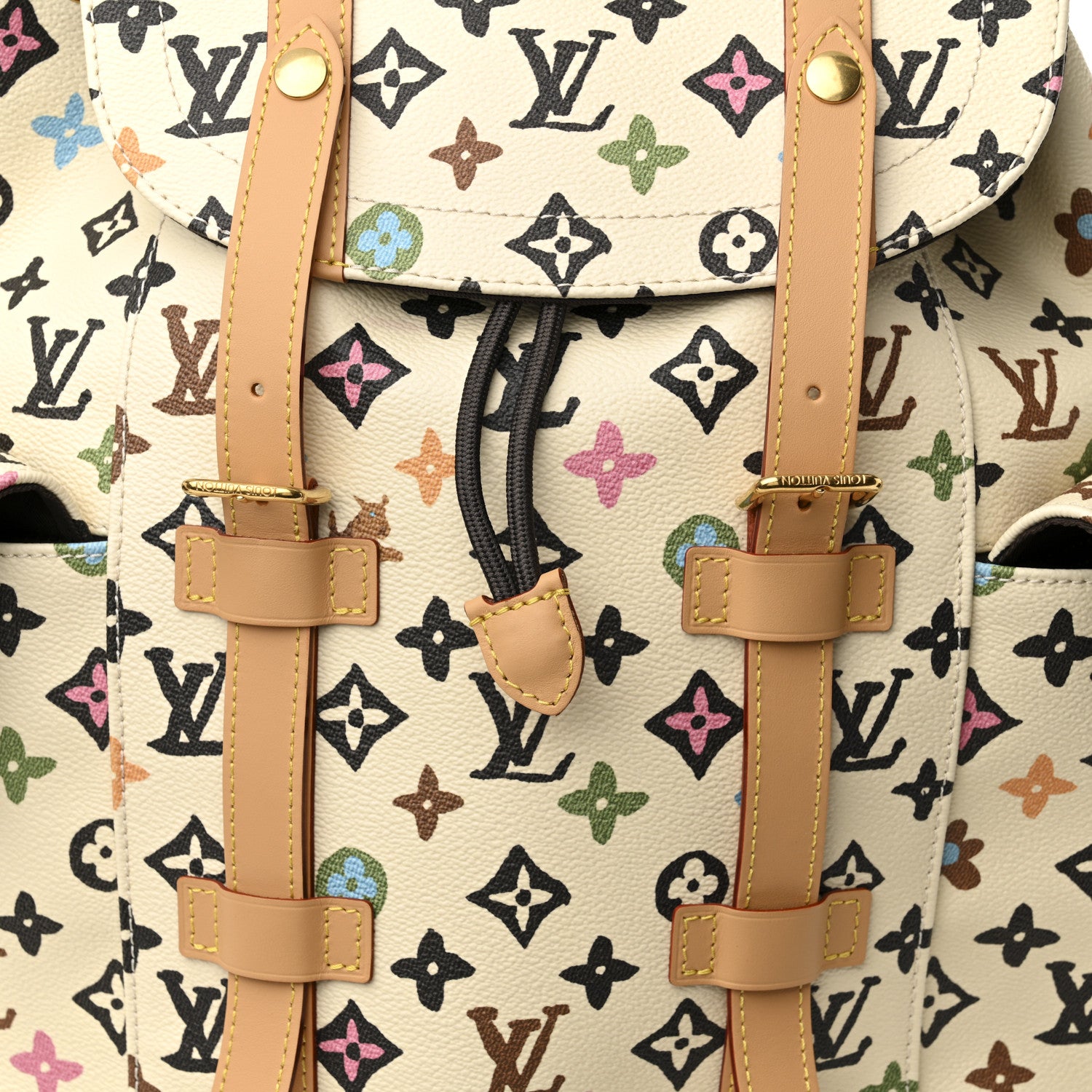 Louis Vuitton X TYLER THE CREATOR Monogram Craggy Christopher MM Backpack Vanilla 7 of 9