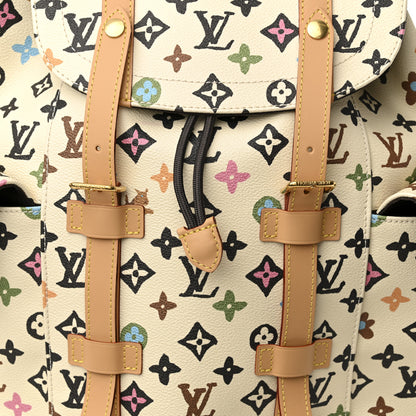 Louis Vuitton X TYLER THE CREATOR Monogram Craggy Christopher MM Backpack Vanilla 7 of 9