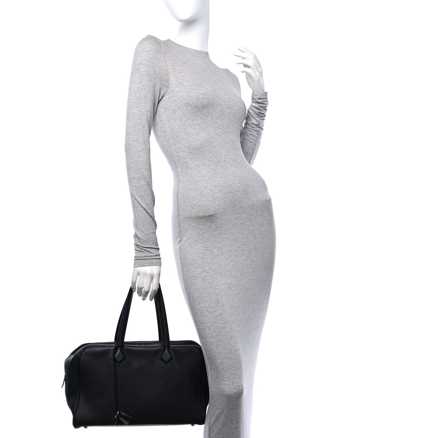 Hermes Taurillon Clemence Victoria II 35 Black 2 of 10