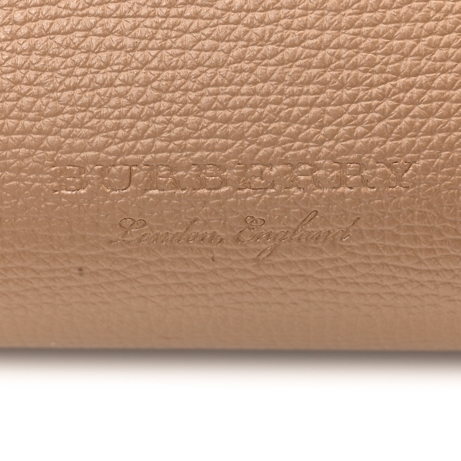 Burberry Grainy Calfskin Haymarket Check Medium Reversible Tote Mid Camel 10 of 18