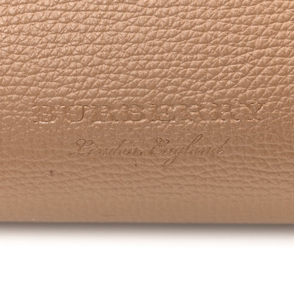 Burberry Grainy Calfskin Haymarket Check Medium Reversible Tote Mid Camel 10 of 18